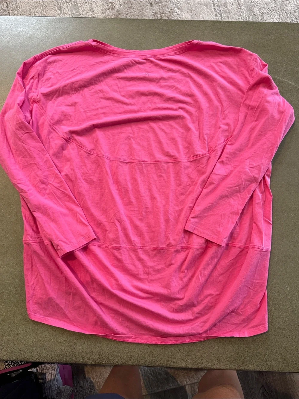 Crz yoga pink LS athletic top